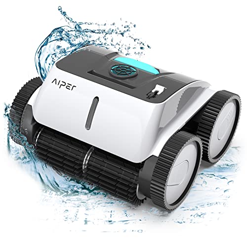 AIPER Cordless Automatic Pool Cleaner WallClimbing Pool Vacuum with Strong TripleMotors Intelligent Cleaning Path up to 90 Mins Ideal for Inground Pools up to 1614 sqft Seagull 1500     